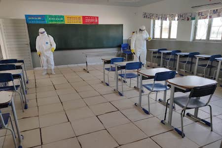 9º GAC realiza descontaminacao da Escola Municipal Noe Nogueira 3